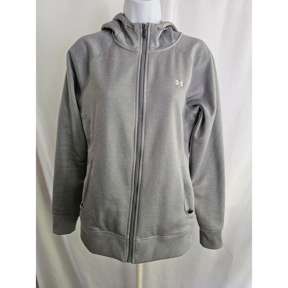 Under Armour Hoodie Gray Full Zip Jacket Size Medium - Picture 2 of 7